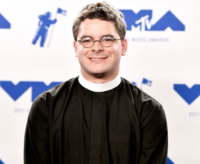 Reverend Robert Wright Lee IV poses in the press room during the 2017 MTV Video Music Awards at The Forum in Inglewood, California, on August 27, 2017.
