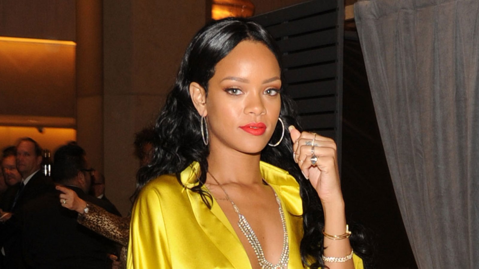 Rihanna during the 56th annual GRAMMY Awards Pre-GRAMMY Gala
