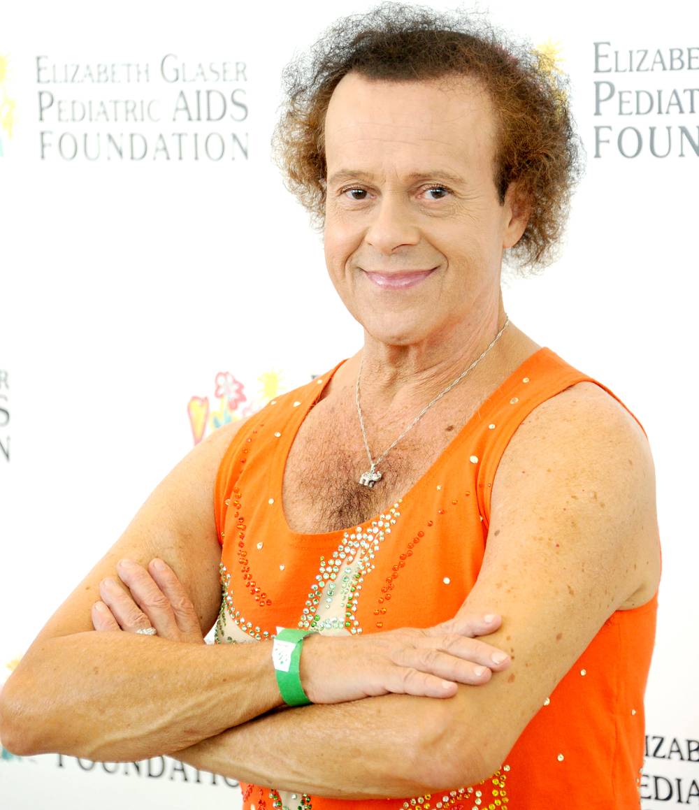 Richard Simmons arrives at the Elizabeth Glaser Pediatric AIDS Foundation's 24th Annual