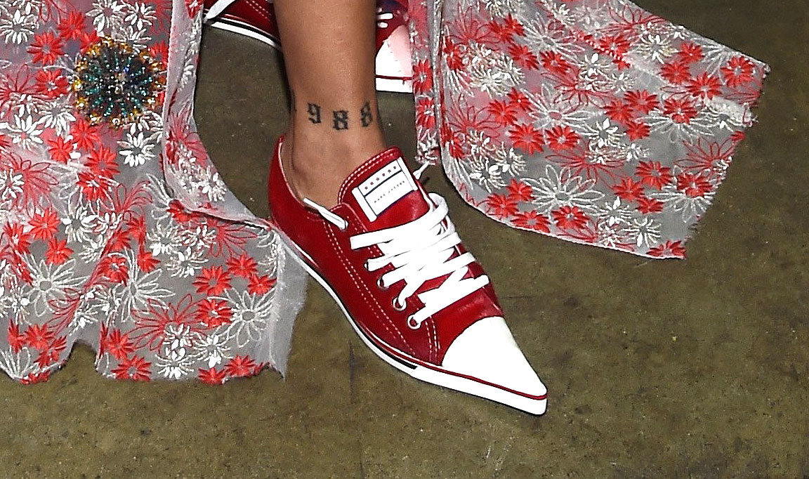 rihanna red shoes