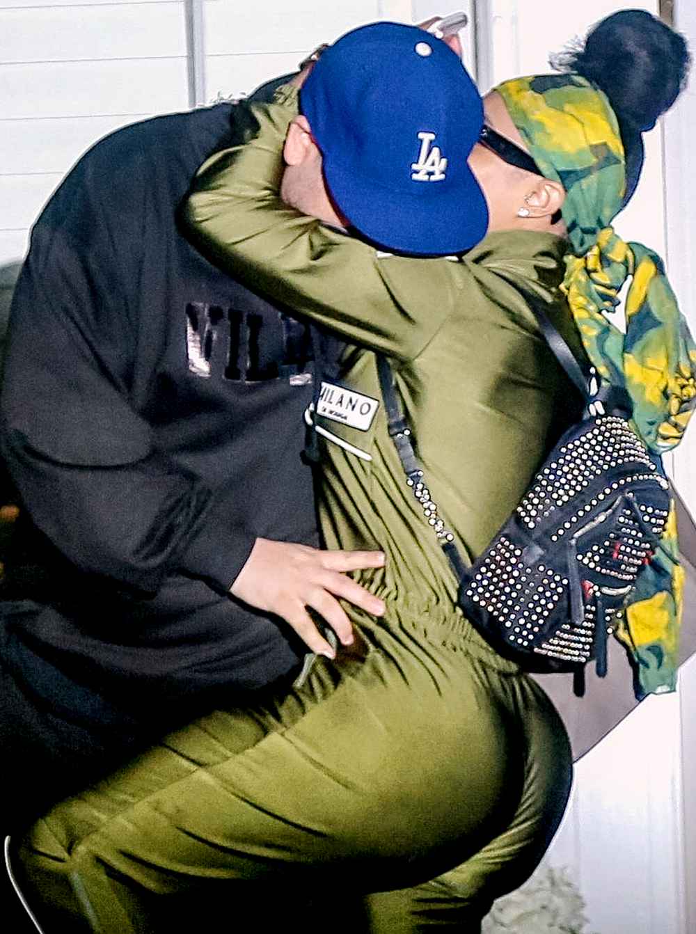Blac Chyna gives Rob Kardashian a big kiss as they leave a salon in L.A.