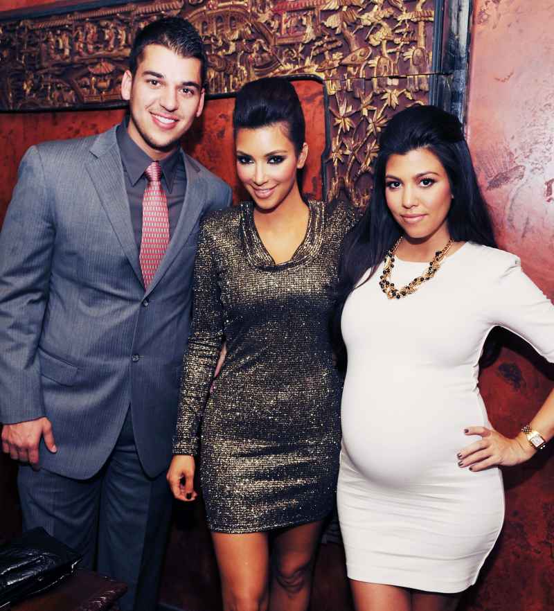 Rob Kardashian, Kim Kardashian and Kourtney Kardashian