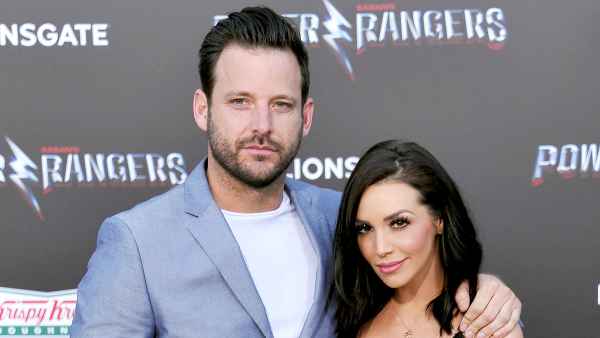 Robert Valletta and Scheana Marie Shay arrive at the premiere of Lionsgate's "Power Rangers" at The Village Theatre on March 22, 2017 in Westwood, California.