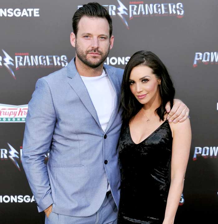 Robert Valletta and Scheana Marie Shay arrive at the premiere of Lionsgate's "Power Rangers" at The Village Theatre on March 22, 2017 in Westwood, California.