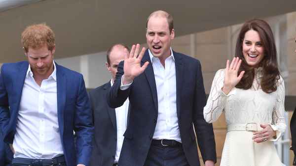 Prince Harry and William and Princess Kate