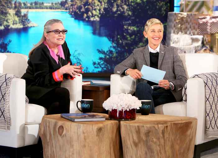 Carrie Fisher and Ellen DeGeneres