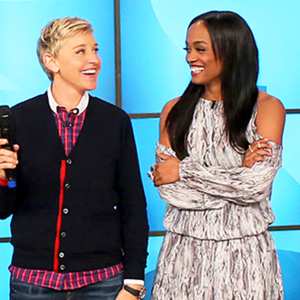 Ellen DeGeneres and Rachel Lindsay