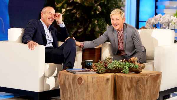 Matt Lauer and Ellen DeGeneres