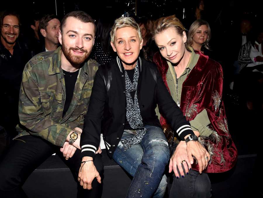 Sam Smith Ellen DeGeneres Portia Derossi