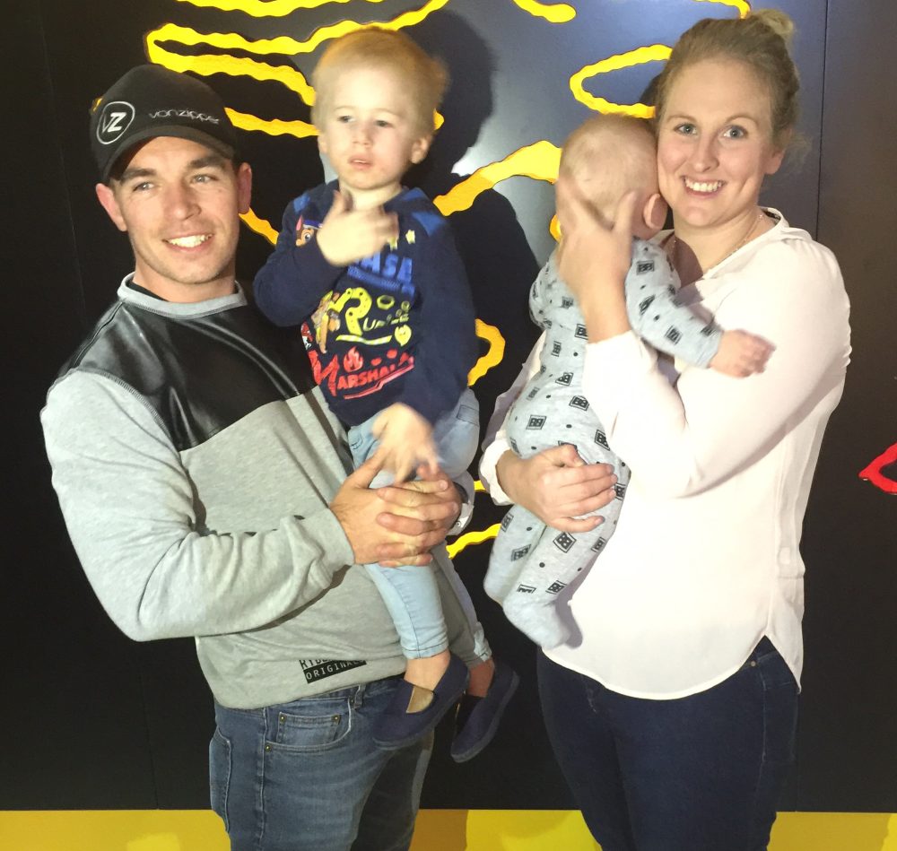 Brad, Finn, Knox, and Sarah