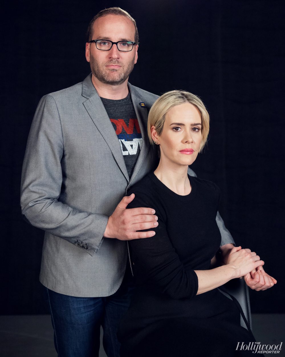 Chad Griffin and Sarah Paulson