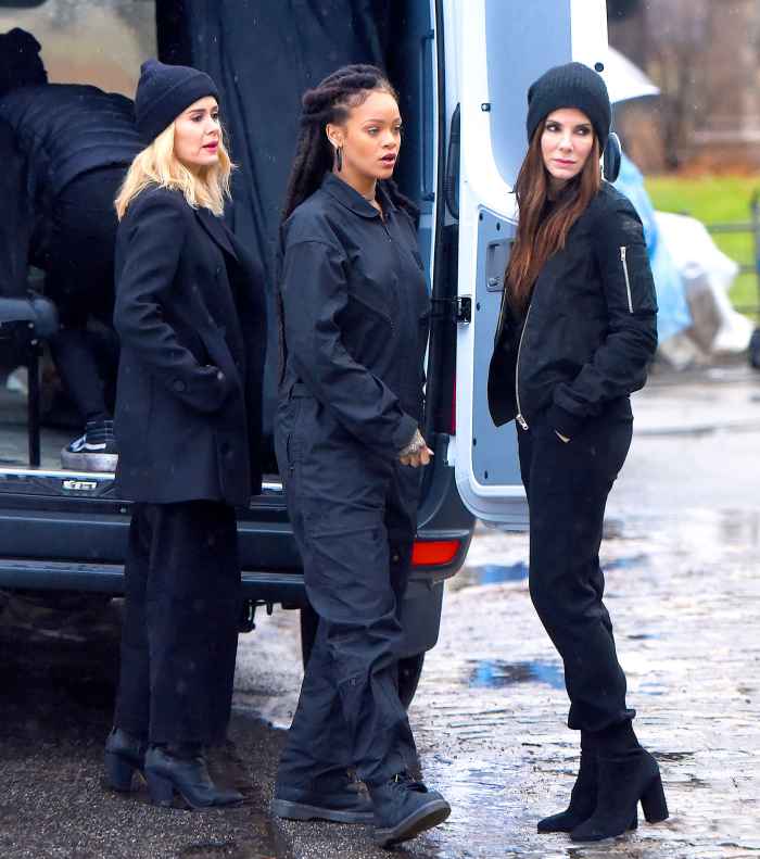Sarah Paulson, Rihanna and Sandra Bullock seen at the