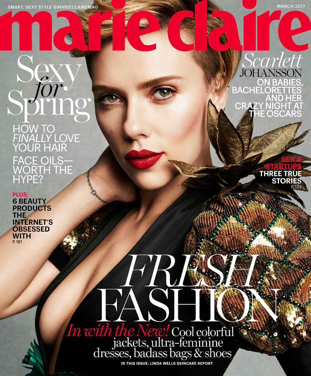 Scarlett Johansson Marie Claire cover