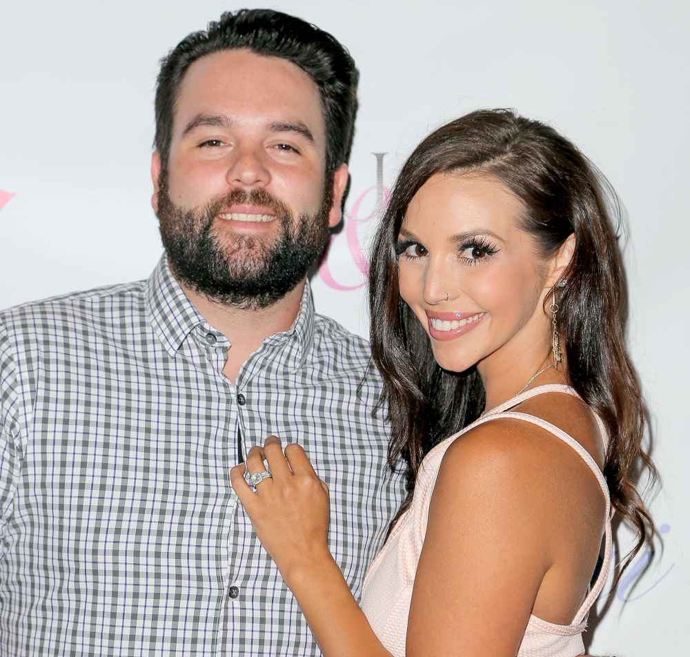 Mike Shay and Scheana Marie attend Katie Maloney's Pucker and Pout launch party at Frederic Fekkai Hair Salon on July 30, 2015 in Beverly Hills, California.
