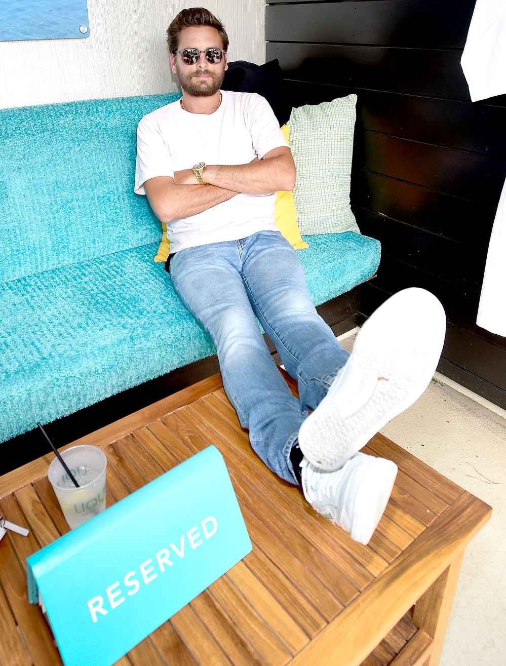 Scott Disick attends the daytime party at the LIQUID Pool Lounge at the Aria Resort & Casino on June 10, 2017 in Las Vegas, Nevada.