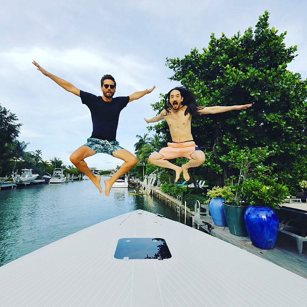 Scott Disick and Steve Aoki