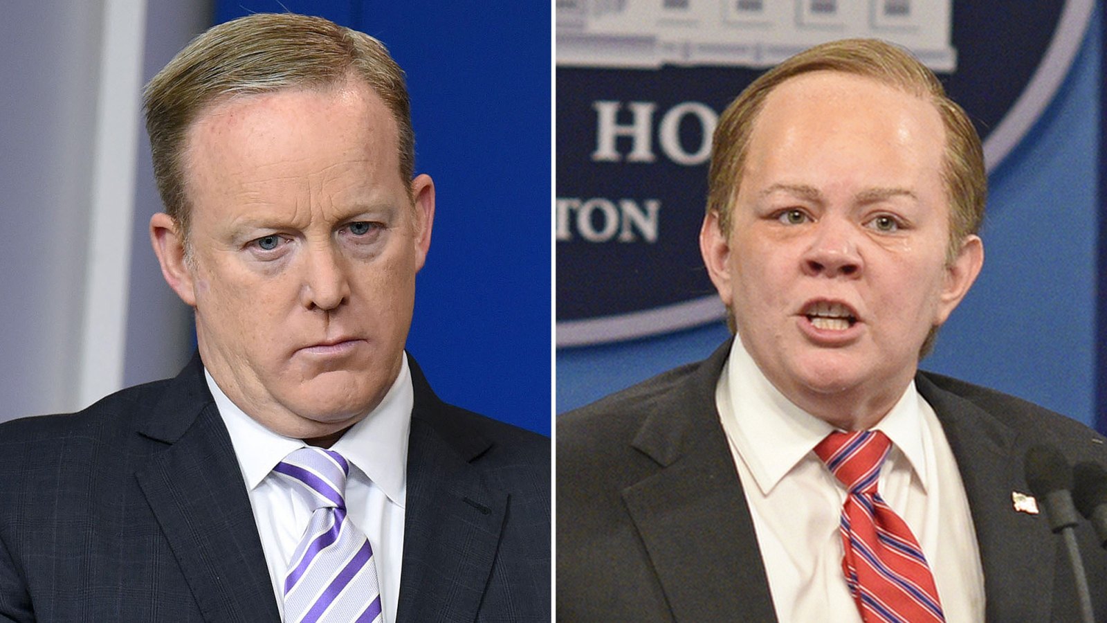 Sean Spicer and Melissa McCarthy