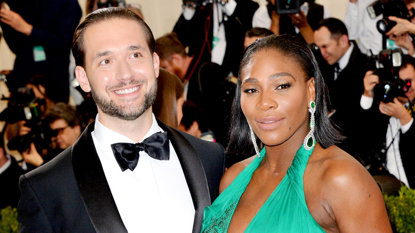Serena Williams and Alexis Ohanian attend the 2017 Comme des Garcons-Art of the In-Between Costume Institute Gala at the Metropolitan Museum Of Art on May 1, 2017.