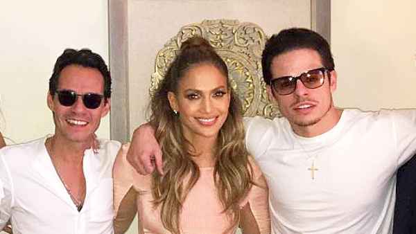 Shannon de Lima, Marc Anthony, Jennifer Lopez and Casper Smart