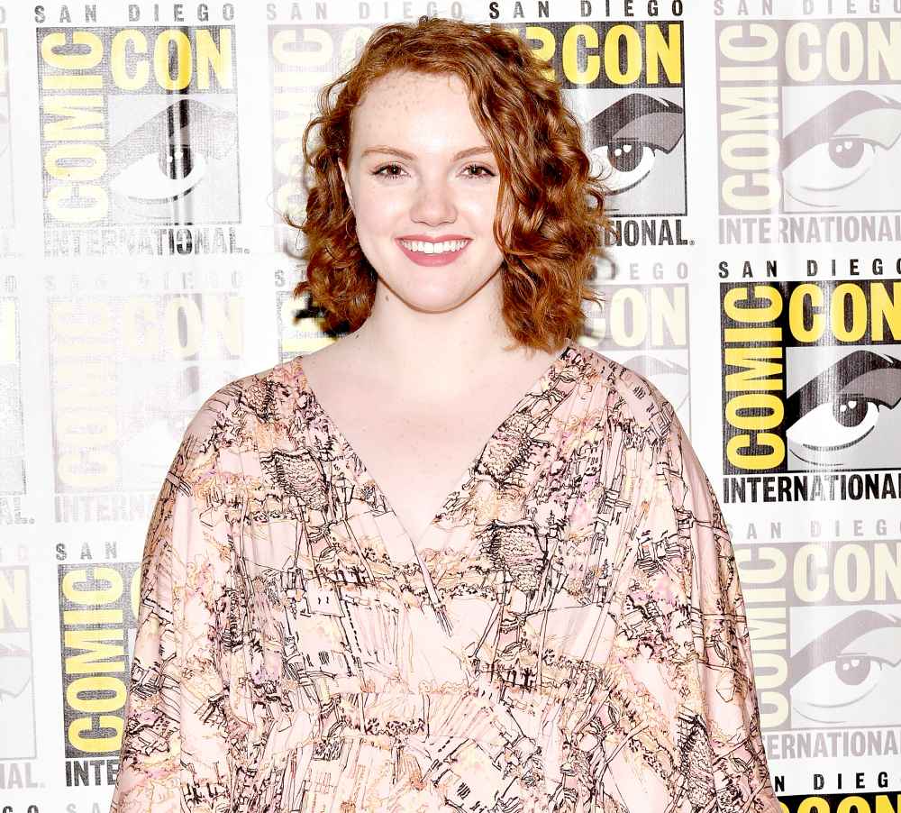 Shannon Purser wearing Swarovski jewelry at Netflix's "Stranger Things" Press line during Comic-Con International 2017 at Hilton Bayfront on July 22, 2017 in San Diego, California.