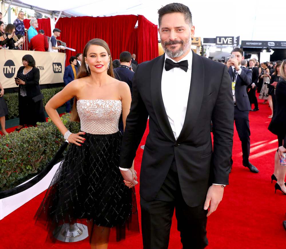 Sofia Vergara and Joe Manganiello arrive at the 23rd Annual Screen Actors Guild Awards.