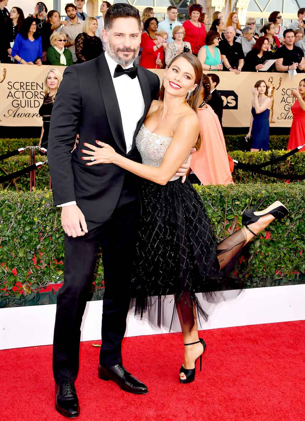 Joe Manganiello and Sofia Vergara attend the 23rd Annual Screen Actors Guild Awards.