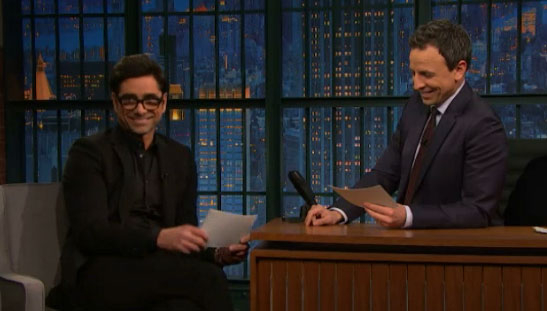 John Stamos laughs at his bad reviews with Seth Meyer
