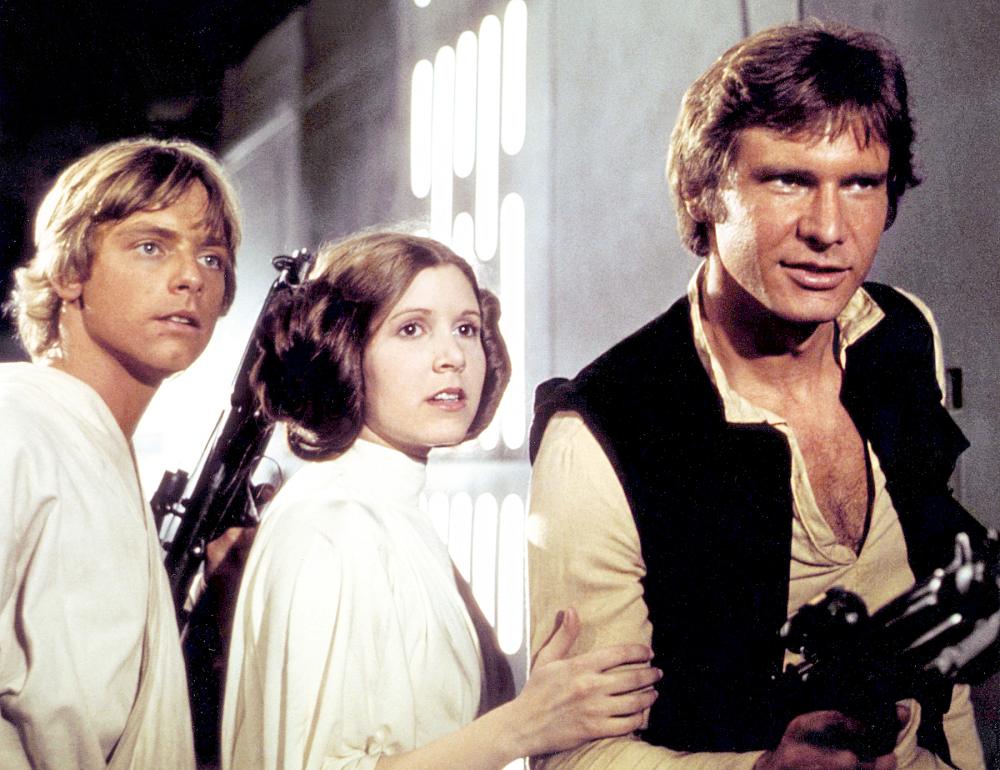 Mark Hamill Carrie Fisher Harrison Ford Star Wars: Episode IV - A New Hope