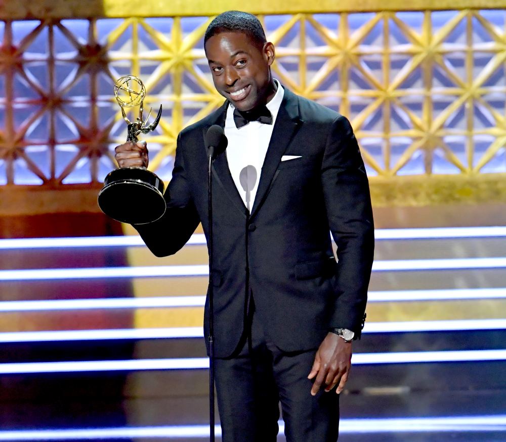 Sterling K. Brown accepts the Outstanding Lead Actor in a Drama Series award for 'This Is Us' onstage during the 69th Annual Primetime Emmy Awards at Microsoft Theater on September 17, 2017 in Los Angeles, California.