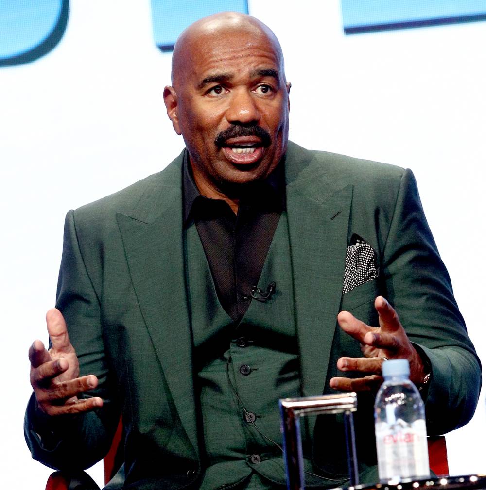 Steve Harvey of 'STEVE' speaks onstage during the NBCUniversal portion of the 2017 Summer Television Critics Association Press Tour at The Beverly Hilton Hotel on August 3, 2017 in Beverly Hills, California.