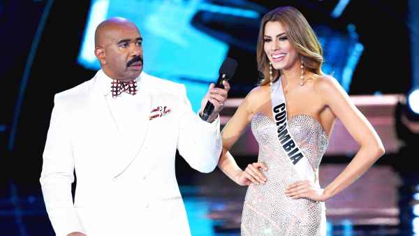 Steve Harvey and Miss Colombia
