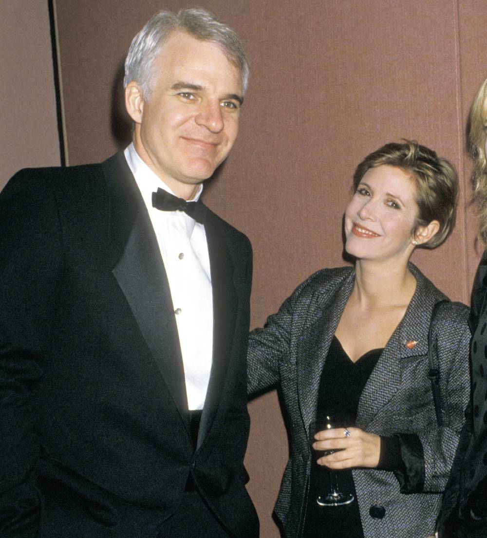 Steve Martin and Carrie Fisher