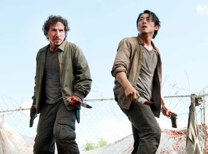 Michael Traynor and Steve Yeun on The Walking Dead