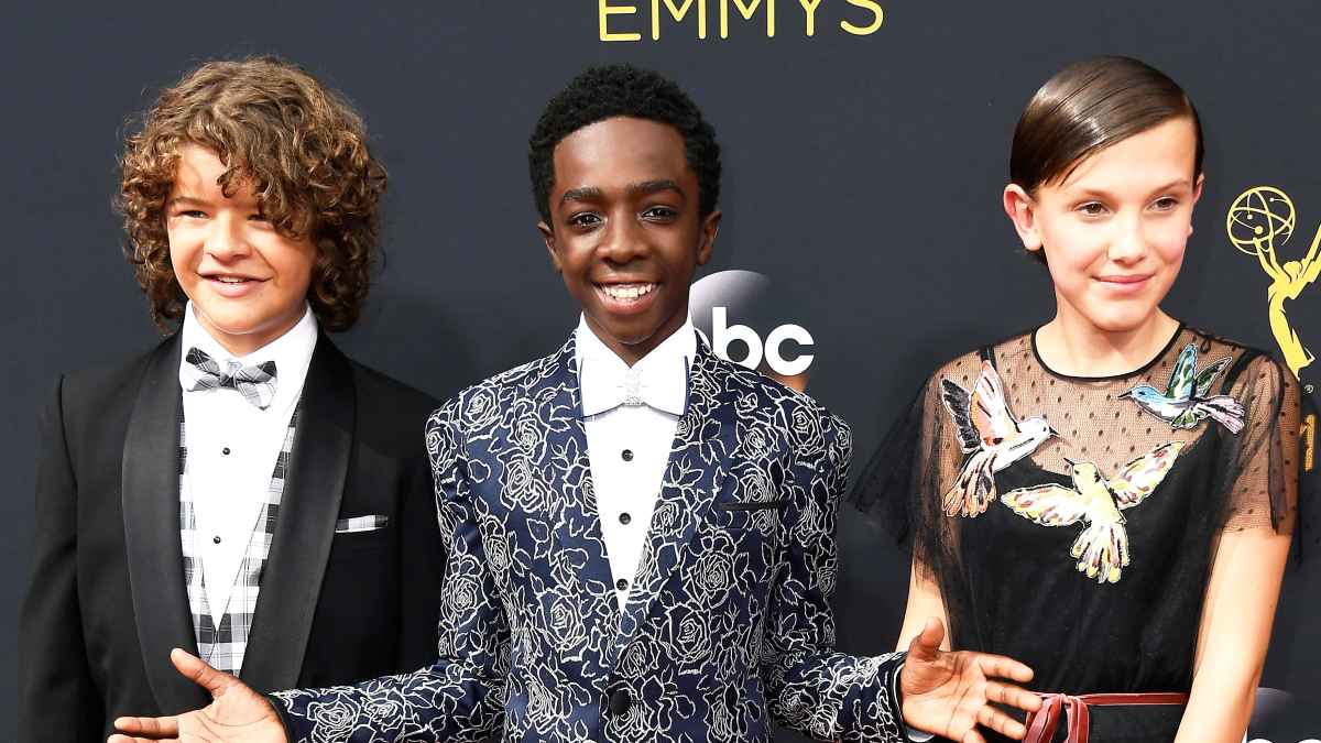 Gaten Matarazzo, Caleb McLaughlin and Millie Bobby Brow