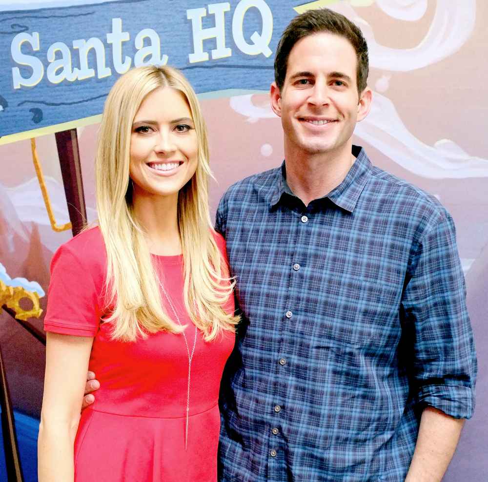 Tarek and Christina El Moussa, hosts of HGTV's hit show Flip or Flop, visited the HGTV Santa HQ at Lakewood Center. The reality stars visited with Santa, toured the new digital Santa headquarters and celebrated the holidays with fans on December 13, 2014 in Lakewood, California.