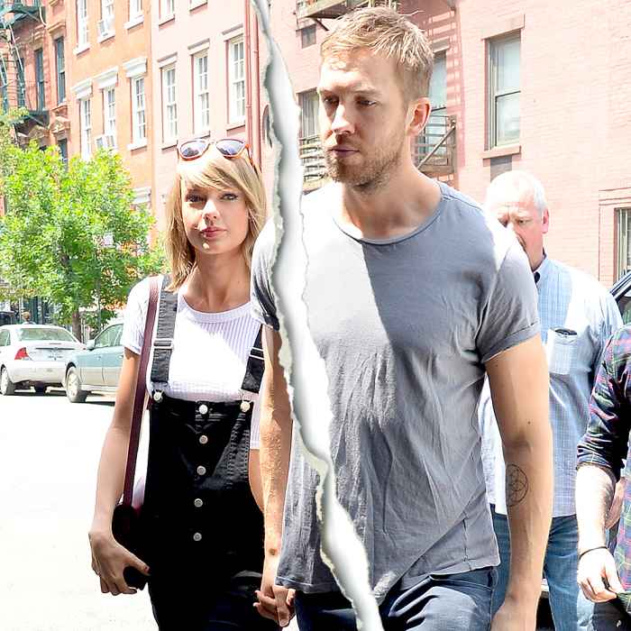 Taylor Swift and Calvin Harris seen arriving at Spotted Pig in Soho on May 28, 2015 in New York City.