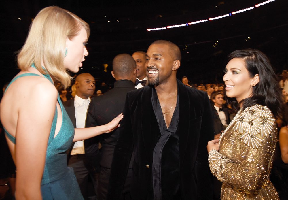 Taylor Swift, Kanye West and Kim Kardashian