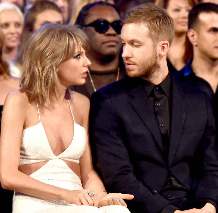 Taylor Swift and Calvin Harris attend the 2015 Billboard Music Awards.