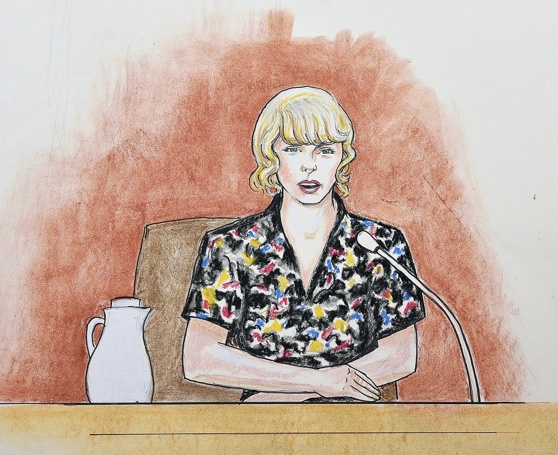 Taylor Swift courtroom sketch