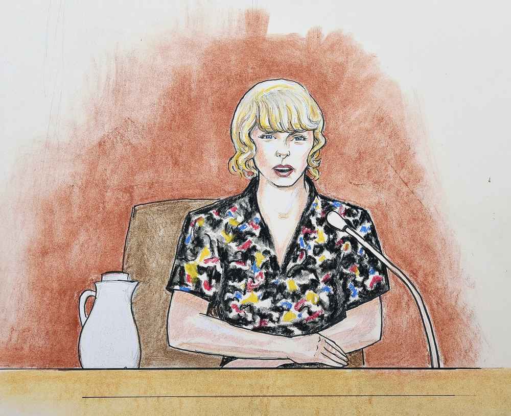 Taylor Swift courtroom sketch
