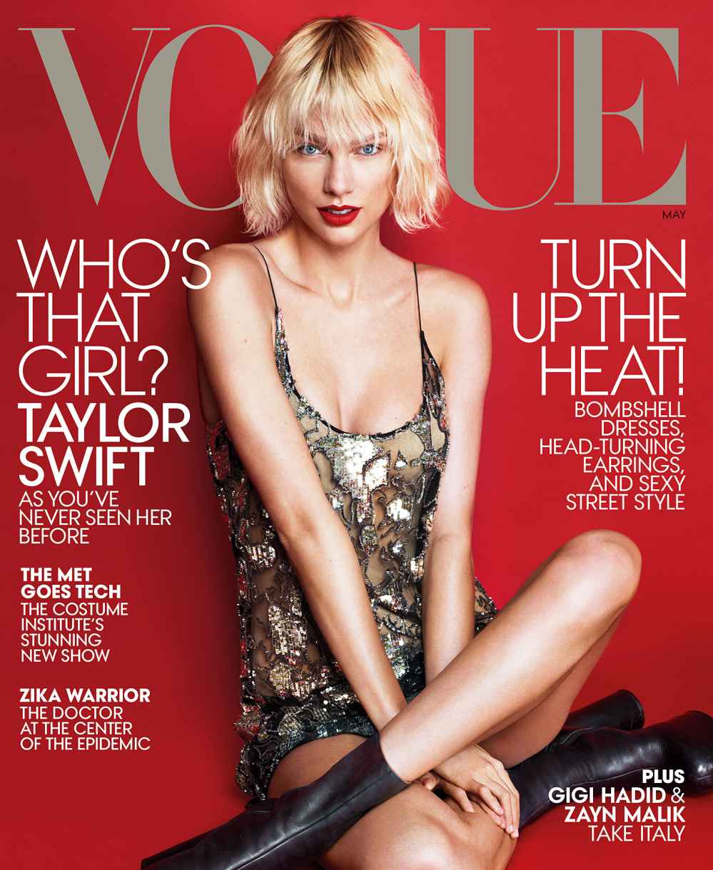 Taylor Swift on the cover of 'Vogue.'