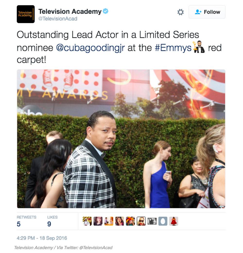 Terrence Howard Cuba Good Jr. Emmys 2016