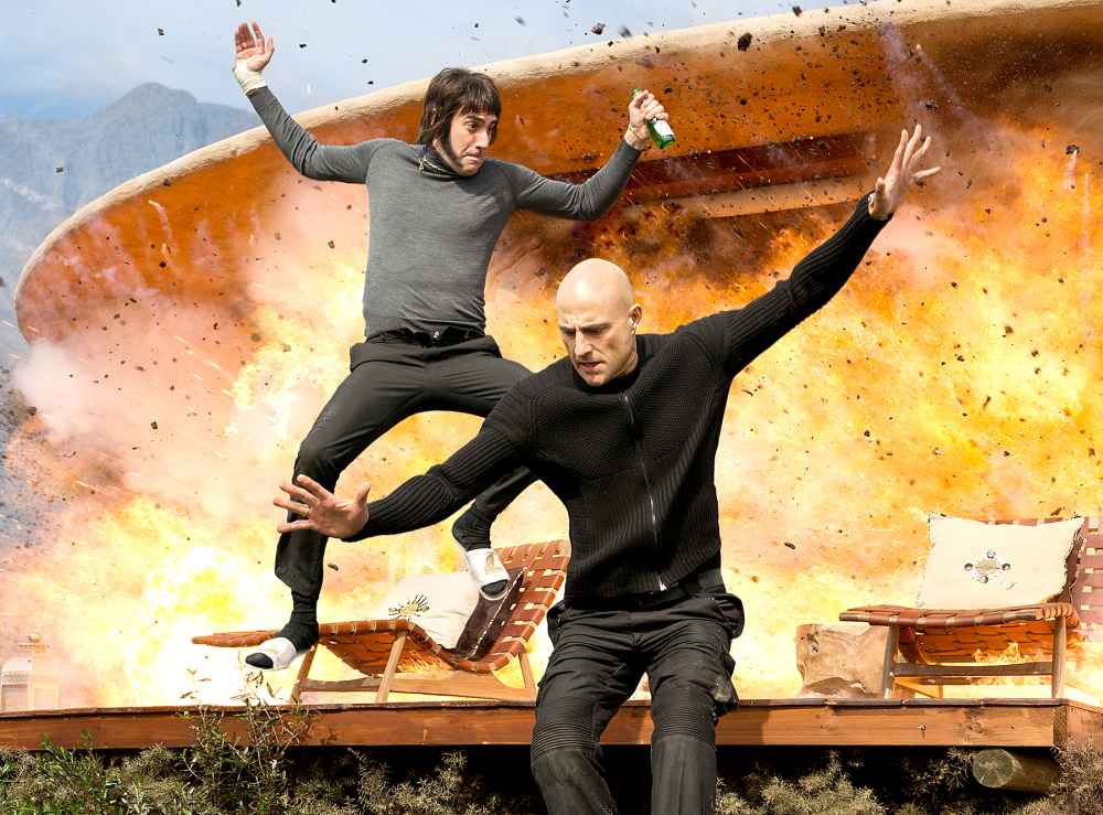 Sacha Baron Cohen and Mark Strong in The Brothers Grimsby.