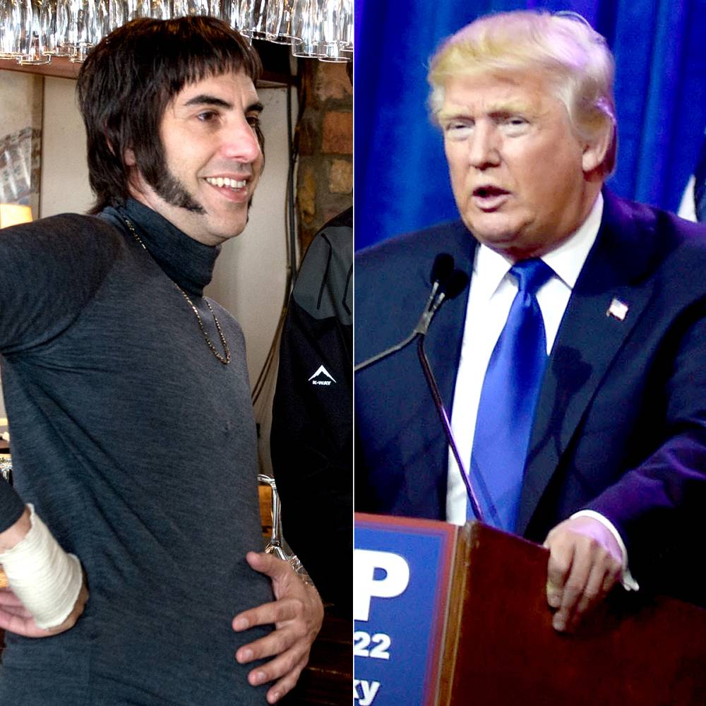 Sacha Baron Cohen and Donald Trump