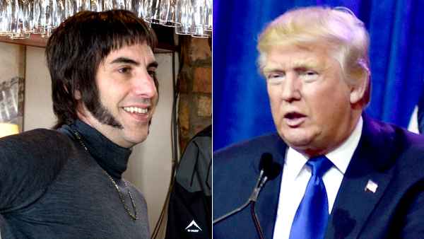 Sacha Baron Cohen and Donald Trump