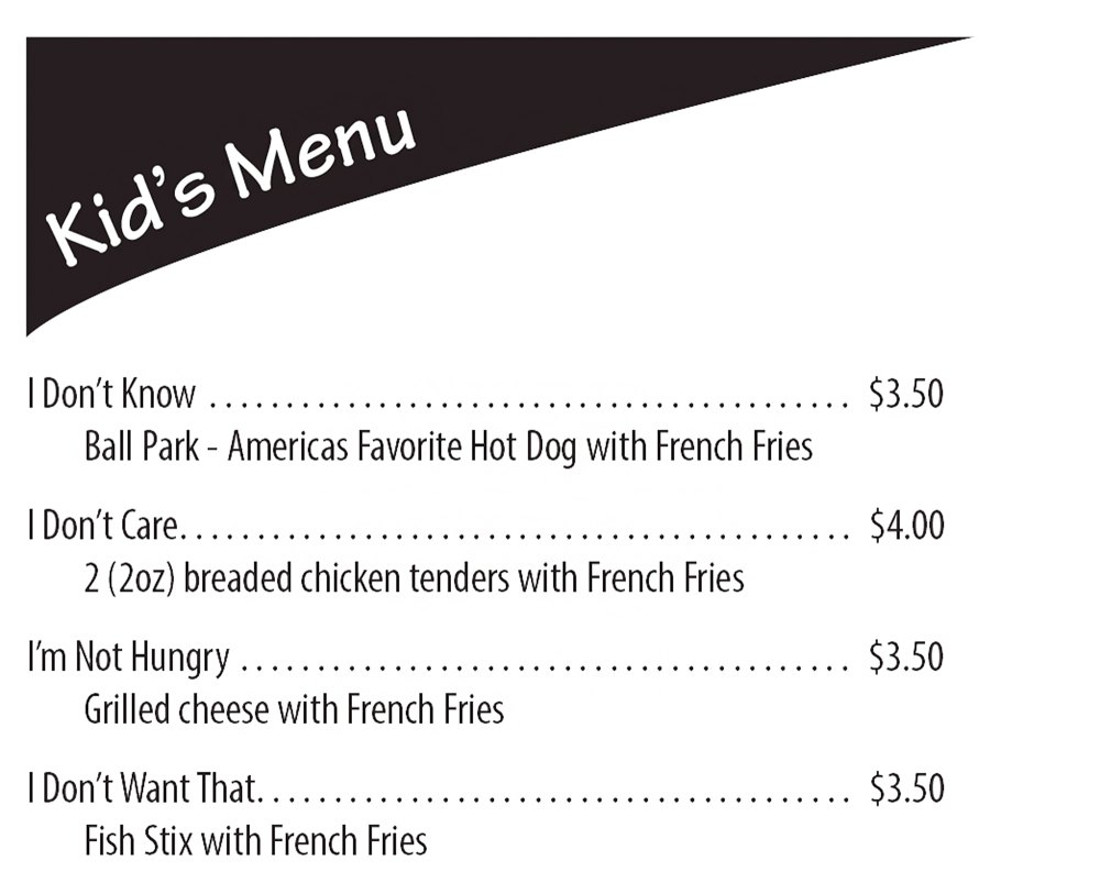 The Deli Mansion Park Menu