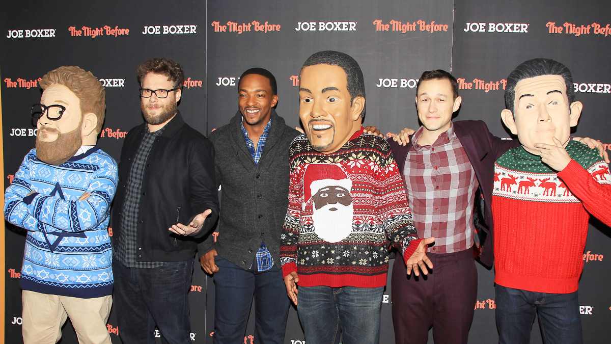 Seth Rogen, Anthony Mackie, and Joseph Gordon Levitt