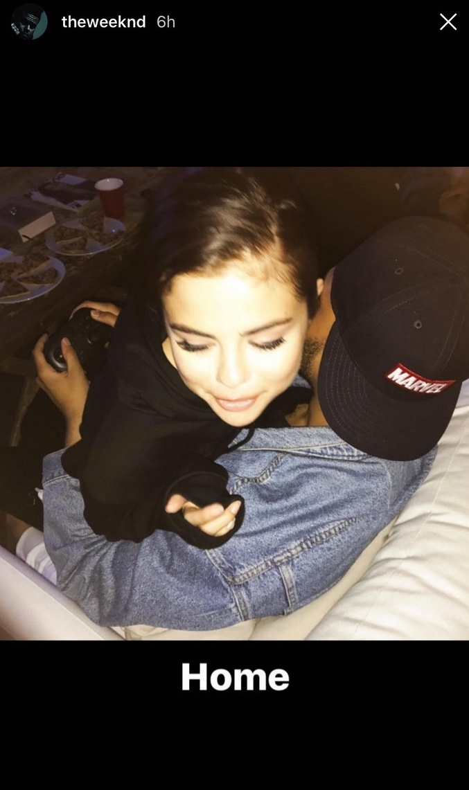 Selena Gomez Cuddles Up With The Weeknd While He Plays Video Games