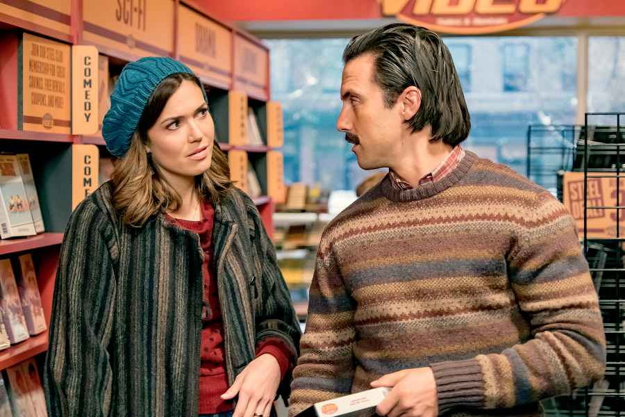 Mandy Moore as Rebecca and Milo Ventimiglia as Jack on This Is Us.