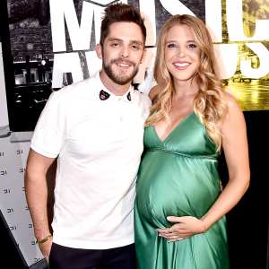 Thomas Rhett and Lauren Gregory (R) attend the 2017 CMT Music Awards at the Music City Center on June 7, 2017 in Nashville, Tennessee.